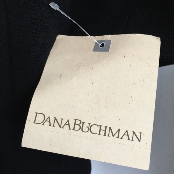 Dana Buchman Black 100% Wool Crepe Suit Jacket Coordinating Pants NWT - Picture 8 of 14